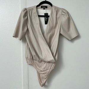 Lulus Vegan Leather Bodysuit
